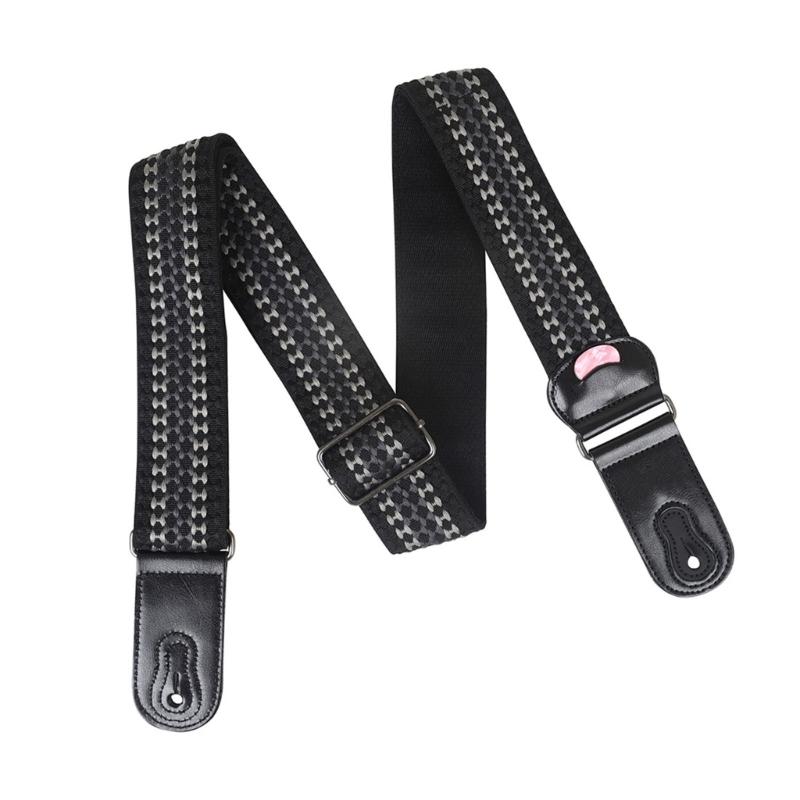 

PU Leather Ends Comfortable Strap Acoustic Guitar Bass Strap Belt Accessories