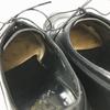 70s 1977? Vintage FLORSHEIM Plain Toe Business Shoes Black Size 10D 27.5-28.0 Men's(USED)