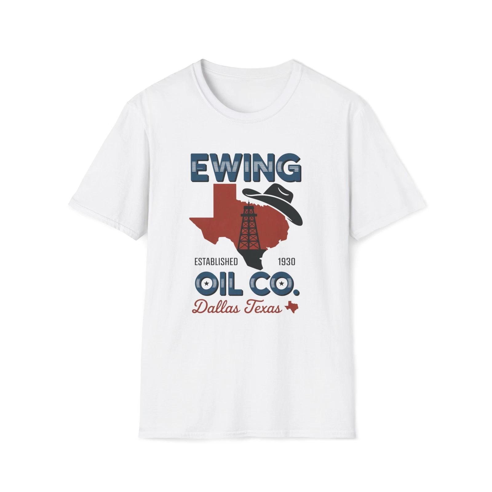 Ewing Oil Dallas Texas T-Shirt | Dallas Unisex Softstyle Tee S