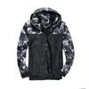 Mens Camo Windproof Waterproof Coat Hooded Zipper Jacket Outwear Plus Size M-6XL
