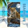 Towel Textile Bathrobe Black Beach Quick-Drying And Lightweight Tiger Portable White Camping Lion Swim Pool Travel