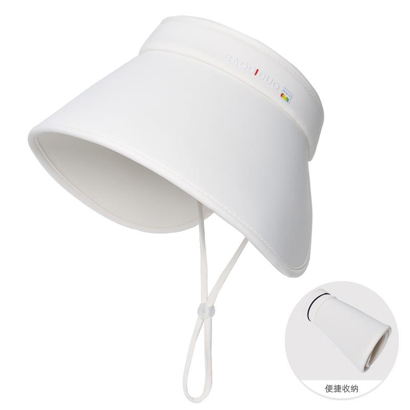 Rundum große Krempe UV-Schutz Gesichtshut Kinder Outdoor Reise Sonnenschutzhut Vielseitiger modischer Leerer Oberteil Sonnenhut