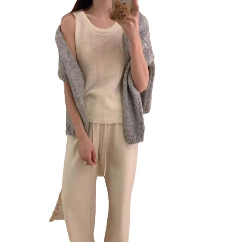 Lockerer und lässiger vielseitiger Strickpullover für Damen, Herbst und Winter, neue Mode, altersreduzierend und figurformend, Rundhals-Pullover