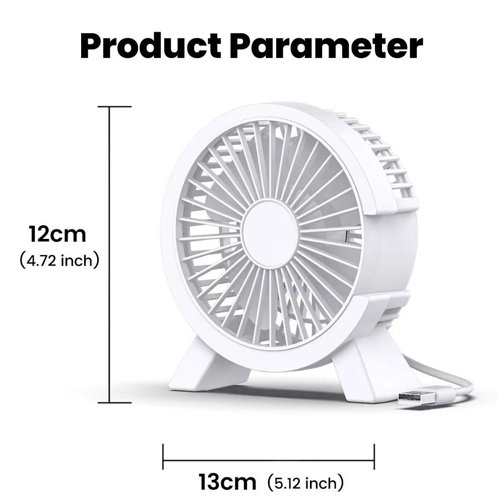 Quiet Motor USB Desk Fan USB Powered Desktop Fan Portable Quiet Cooling Fan Dormitory Use