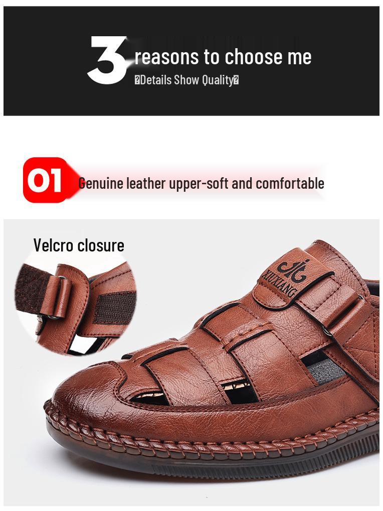 Męskie sandały z odkrytymi palcami, rozmiar duży 47-48, z grubą podeszwą z gumy ścięgnowej na lato.