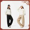 Li Ning Sports Trend Series Loose Logo Knitted Sweatpants Women bottoms AKLV912-3