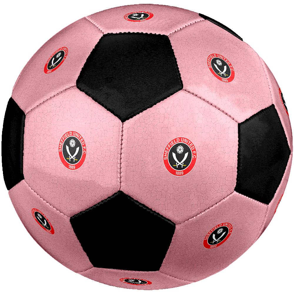Sheffield United F.C. Pallone da Calcio Colorato Per Tutte le Età Cucito a Macchina PVC Pronto per la Competizione Resistente Ad Alto Rimbalzo.TAGLIA5
