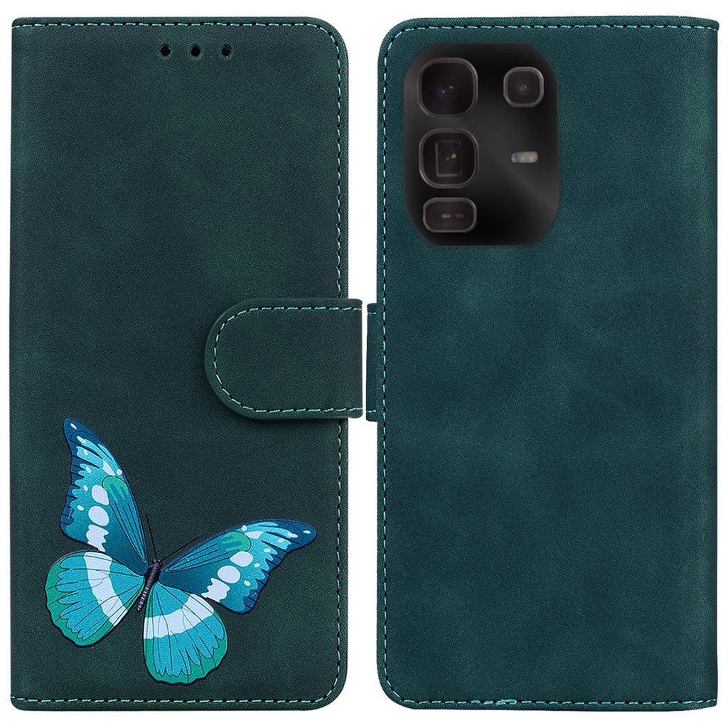 For Infinix Note 50 Pro+ 5G Stand Case PU Leather Phone Cover Butterfly Printed