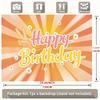 Vintage Hippie Birthday Banner, Bohemian Girl Backdrop Wall Decor for Party