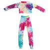 30cm Doll Clothes Fashion Blouses Pants Cool Outfit Rainbow Color Girl Clothes for 30cm Dolls 1/6 Dolls Accessories Kids Toy