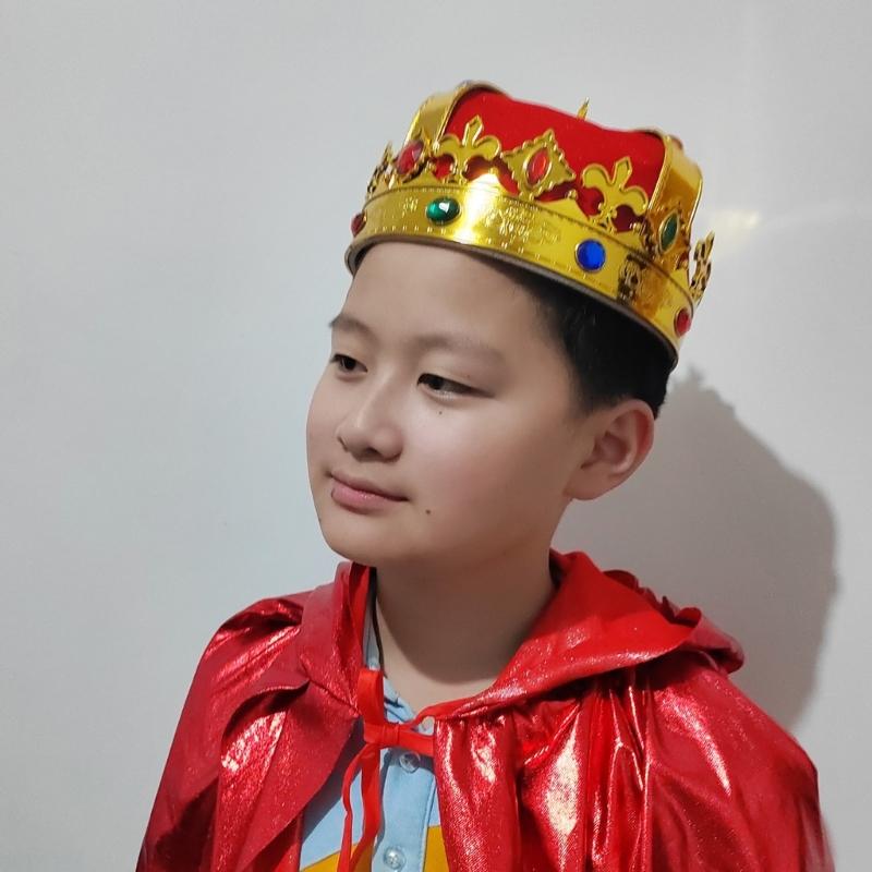 Shining Party Crown Hats for Birthday Wedding Celebration Cosplay King Crowns Show Performances Costume