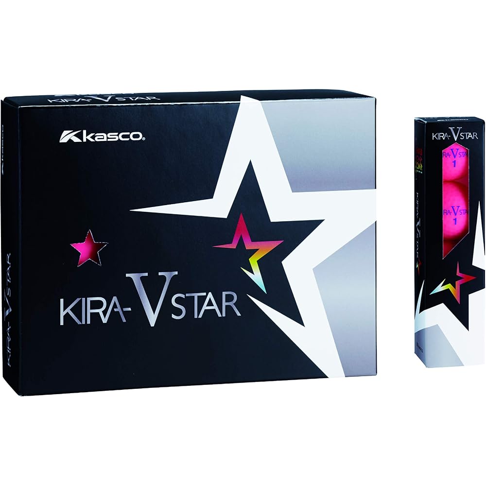 Kasco Kira Star V Unisex Golf Balls Pink 2-Piece Design Optimal Head Speed 25-45