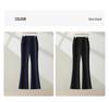 Women's Nylon Four-Way Stretch Flare Pants, Slim-Fit Elastic Waist, Autumn 2025.