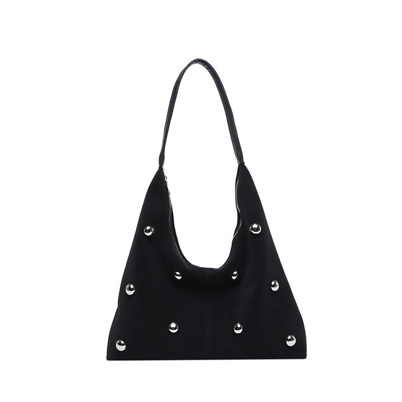 

Rivet Decorative Vintage Suede Large Capacity Women Casual Tote Bag For Autumn