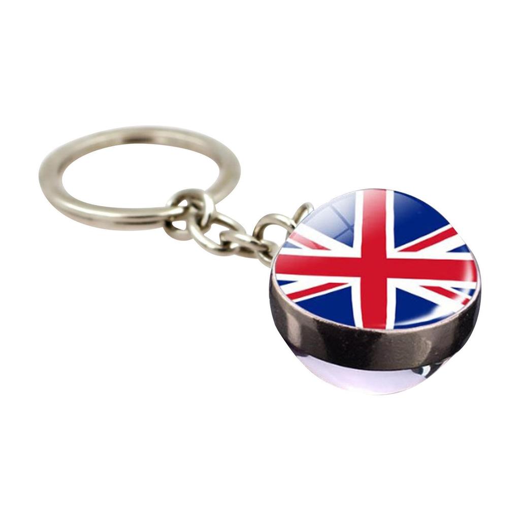 Union Jack Key Chain - UK Keychain - King Charles III Is Crowned with
