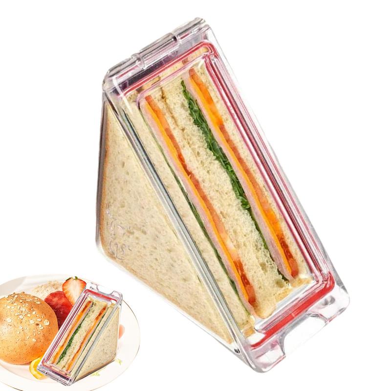 Triangle Sandwich Containers Cake Slice Boxes Cake Holders Plastic Cake Holder Boxes Reusable Sandwich Bags Wedding Party Supply