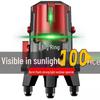High Precision German Infrared Level Meter: 2, 3, 5 Line Green & Blue Light with Remote Control & Automatic Leveling