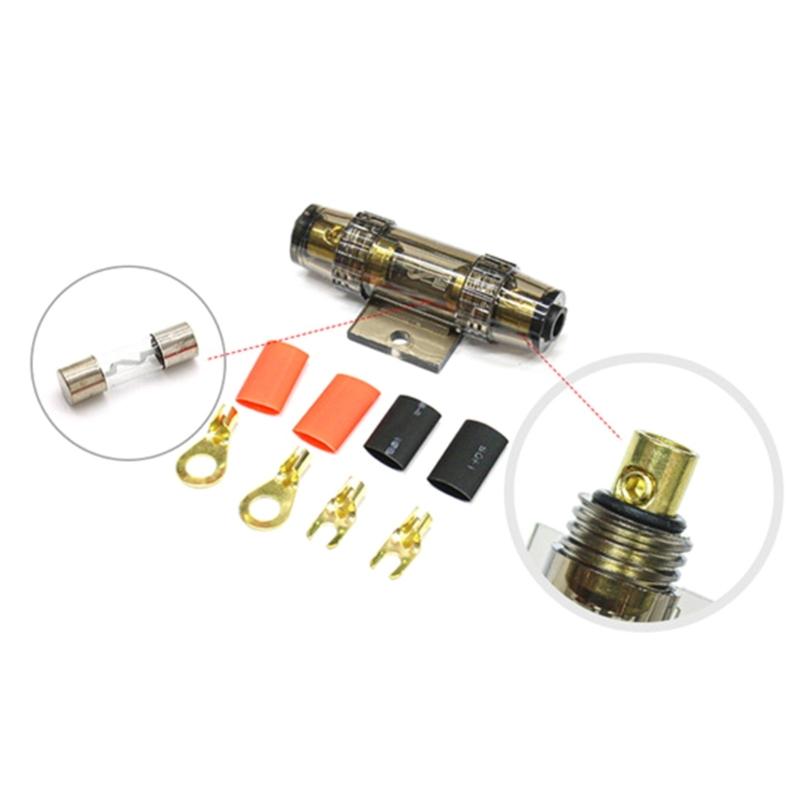 Modification Accessories Subwoofer Amplifier Wiring Fuses Holder Car Speakers Wiring Kit 8GA 60AMP Car Amplifier Cable