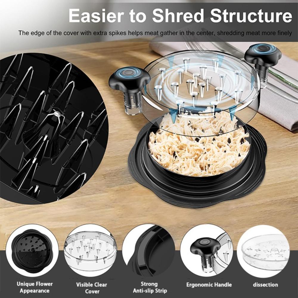 Large 10'' Meat Shredders Visible Meat Shred Machine Pork Food Mincer for Chicken Breast