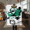 1Pc Club Santos Print Flannel Blanket High Quality Warm Comfortable Cover for All Seasons Perfect for Gifts Home Decor