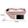 Women Crossbody Bag Multifunction Korean Style Storage Smooth Zipper Waistbag for Travel