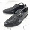 Lotusse Leather Monk Strap Black Goodyear Dress Shoes 27.0