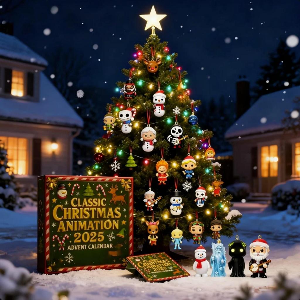 2D Flat Aircraft Box 24pc Series Advent Calendar Christmas Countdown