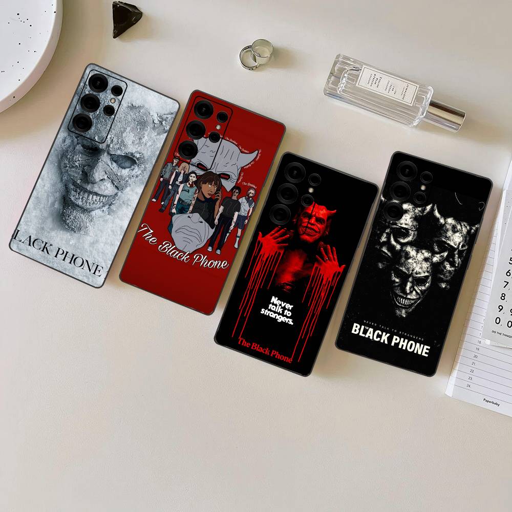 Horror Movie The B-Black P-Phone Phone Case For Samsung S 24 Fe 25 Ultra Plus 20 Lite 21 30 22 23 24 22 Ultra 5G Fundas