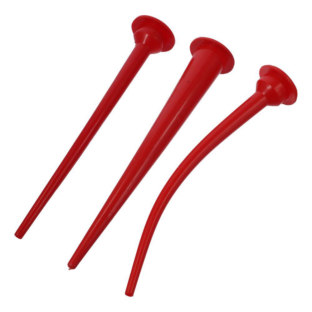 

300mm/11.8in Structural Adhesive Nozzle Red Soft Rubber Nozzle for Sausage Caulking 2