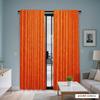 Rideaux de fenêtre d'automne orange vif modernes Ensemble de 2 pièces Style plat bidimensionnel Tissu semi-occultant pour la vie privée pour salon
