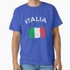 Vintage Italienische Flagge Klassisches T-Shirt T-Shirt Hergestellt in US/AUS Größe S-2XL Unisex T-Shirt