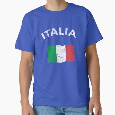 Vintage Italian Flag Classic T-Shirt T-Shirt Made In US/AUS Size S-2XL Unisex T-Shirt