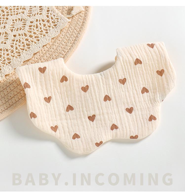 Sześcio-warstwowy bawełniany muślinowy śliniaczek i ochraniacz na brzuszek dla dziecka