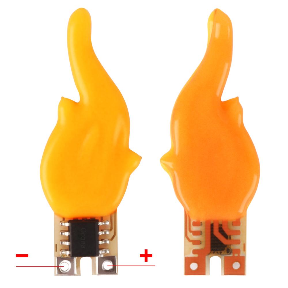 DC 3V Realistic Flickering Fire Flame Chip Wick for DIY LED Candles 1800K Filament Flameless Battery Candle Light Accessories