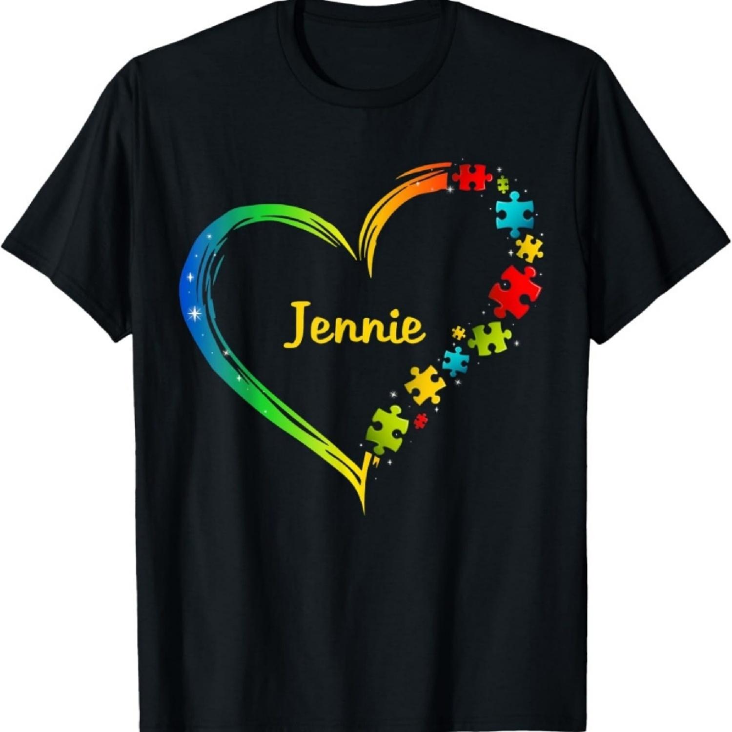 

heart puzzle idea 2020 gift T-Shirt XXXXXL різнокольоровий