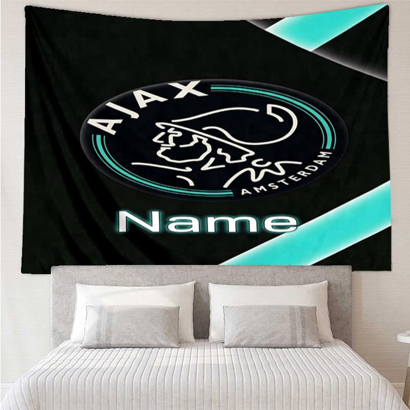 Custom Name Ajax Print Tapestry, Backdrop, Easy Setup, Ideal for Bedroom, Office & Living Room, with Aesthetic Wall Hanging Decor.