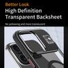 For iPhone 16 Pro Magnetic Case TPU+Acrylic Kickstand Phone Cover with Glass Lens Film