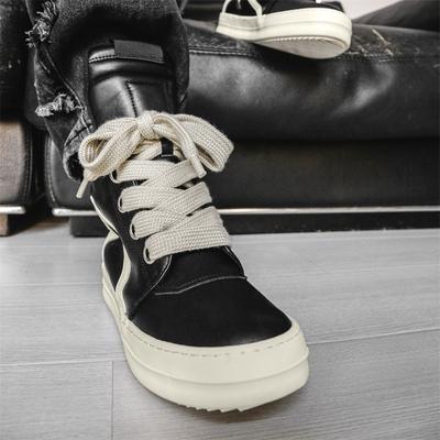 Men's Shoes High-top Trendy Men's Autumn Fashion European and American Trend High Street Short Boots Thick-soled Heightening Board Shoes Men