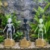 3D Printed Dancing Skeleton Aquarium Bubbler Plastic Water Dance Skull  Aquarium Landscaping