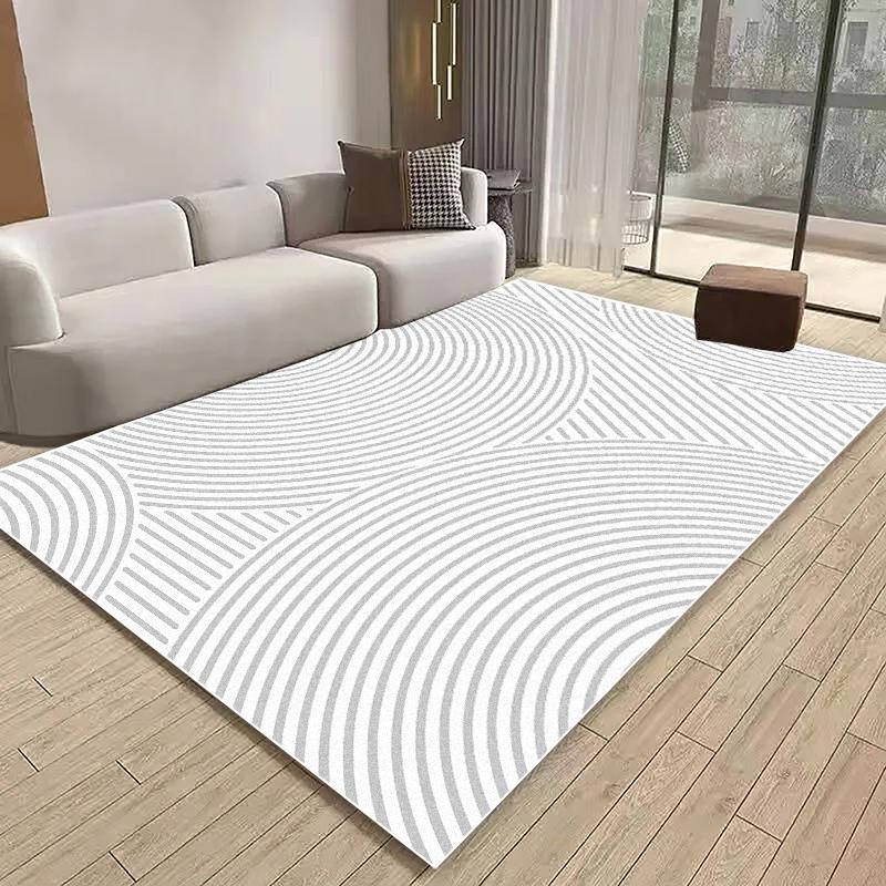 

Современный простой ковер для гостиной, ковер для украшения большой площади, нескользящий коврик для спальни, ковер в стиле легкой роскоши, моющийся коврик для дивана и стола 60x90cm