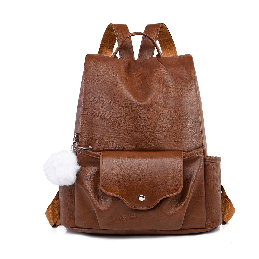 PU Backpack Female Commuter Backpack Student School Bag