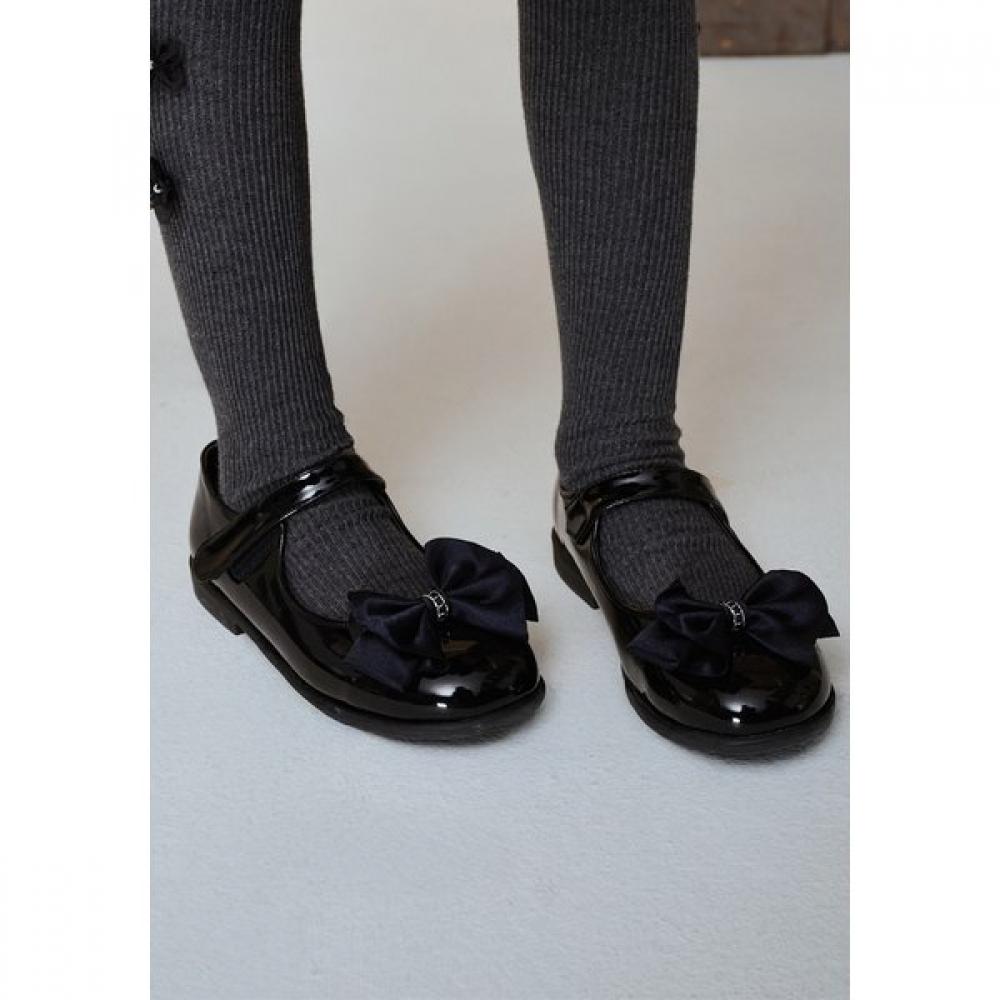 The Coffee Bean   Tea Leaf Black Enamel Ribbon Shoes Ba12af01bk