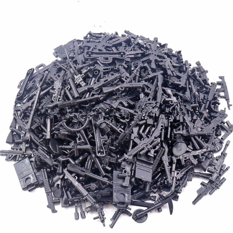 Waffen Waffen Militärsteine Zubehör Soldat Explosionsgeschützte Anzüge ww2 Armee Moc Teile Diy Baustein Szene Kinderspielzeug Geschenke