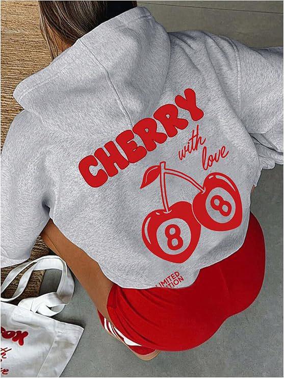 SOLY HUX Women's Casual Long Sleeve Pullover Drawstring Hooded Sweatshirt for Autumn and Winter