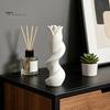 Creative Plastic Vase for Flowers 3D Printed Twist Vase, Modern Abstract Art Sculpture Living Room Housewarming Gift New Home Bookshelf, Minimalist