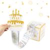 Schwarzgoldene Geburtstags-Geldschein-Geschenkbox „Happy Birthday“ Bargeld-Geschenkbox Bargeld Rosagold Geldscheinklammer Überraschungs-Geburtstagsparty-Zubehör