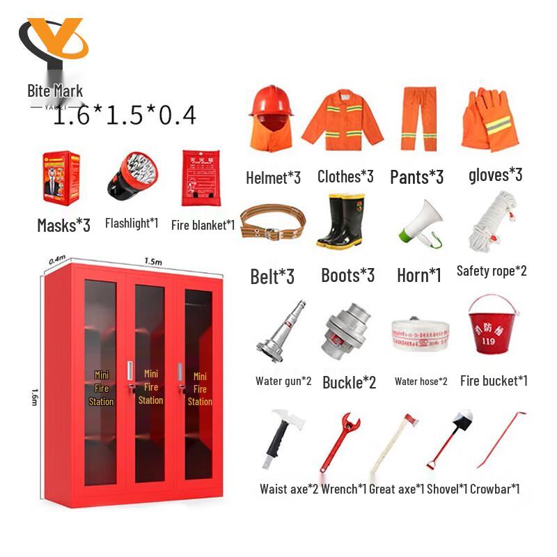 Bitezi Miniature Fire Station Emergency Cabinet