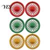 Outdoor Trash Can Accessories Rim Cover, Modern Decorative Wheel Spider-Spoke Residential Upgrades Style Accessory for Standard Garbage Bin