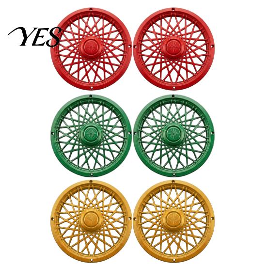 Outdoor Trash Can Accessories Rim Cover, Modern Decorative Wheel Spider-Spoke Residential Upgrades Style Accessory for Standard Garbage Bin