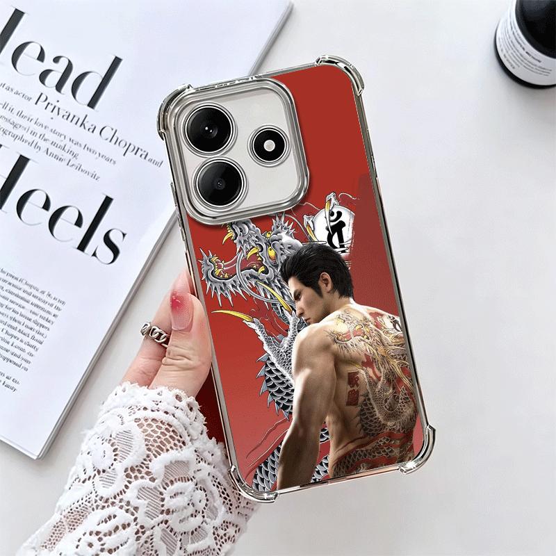 Y-Yakuzas 0 Game Soft Phone Case For Xiaomi Redmi Note 14 15 Pro Plus 13 12 11S 11T 5G 10 9S 9 Plating Anti-Fall Fundas